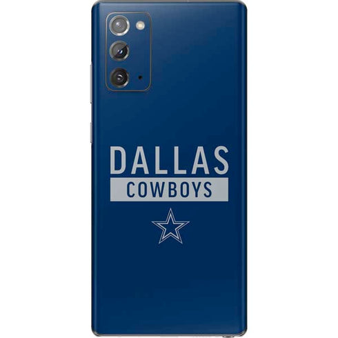 NFL Dallas Cowboys Blue Performance Series Galaxy Note20 5G Skin